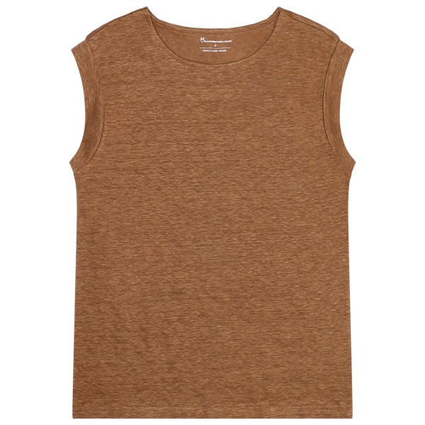 KnowledgeCotton Apparel - Women's Loose Fold Up Linen - Top Gr L braun von KnowledgeCotton Apparel