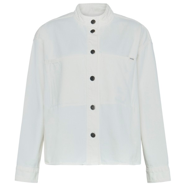 KnowledgeCotton Apparel - Women's Loose Stand Collar Heavy - Bluse Gr XS grau von KnowledgeCotton Apparel