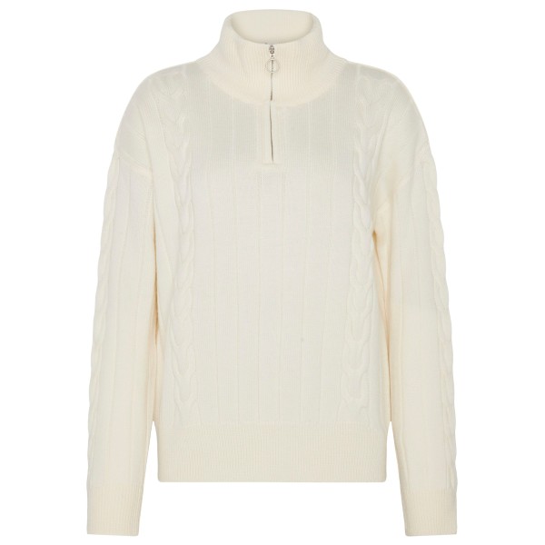 KnowledgeCotton Apparel - Women's M. 1/2 Zip High Neck Cable - Wollpullover Gr XL beige von KnowledgeCotton Apparel