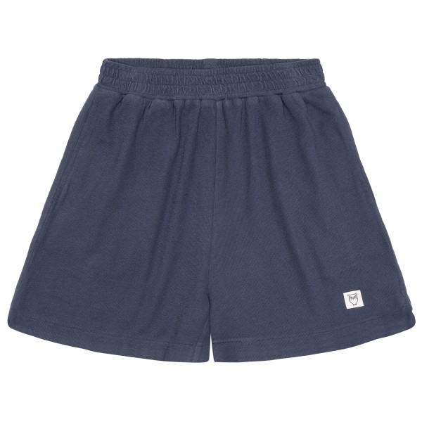 KnowledgeCotton Apparel - Women's Posey Elastic Waist Bouclé - Shorts Gr L blau von KnowledgeCotton Apparel