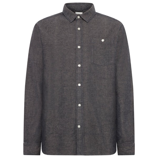 KnowledgeCotton Apparel - Zig-Zag Twill Structure Shirt - Hemd Gr 3XL grau von KnowledgeCotton Apparel