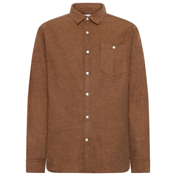 KnowledgeCotton Apparel - Zig-Zag Twill Structure Shirt - Hemd Gr XXL braun von KnowledgeCotton Apparel
