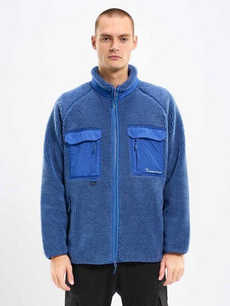 KnowledgeCotton Apparel Zip-Jacke - Raglan Teddy - aus Bio-Baumwolle von KnowledgeCotton Apparel