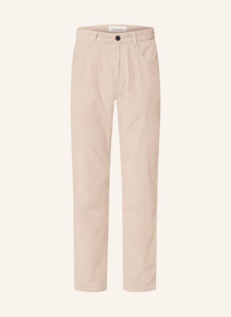 Knowledgecotton Apparel Cordhose Chuck Classic Straight Leg Fit beige von KnowledgeCotton Apparel