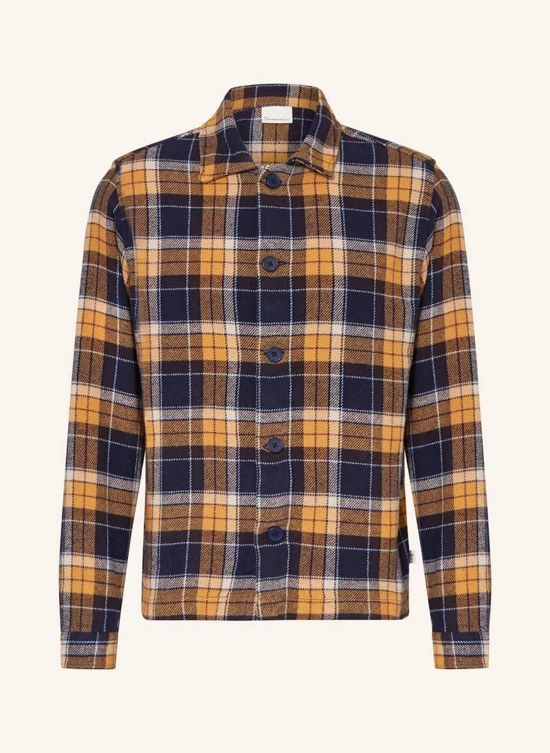 Knowledgecotton Apparel Flanellhemd Regular Fit blau von KnowledgeCotton Apparel