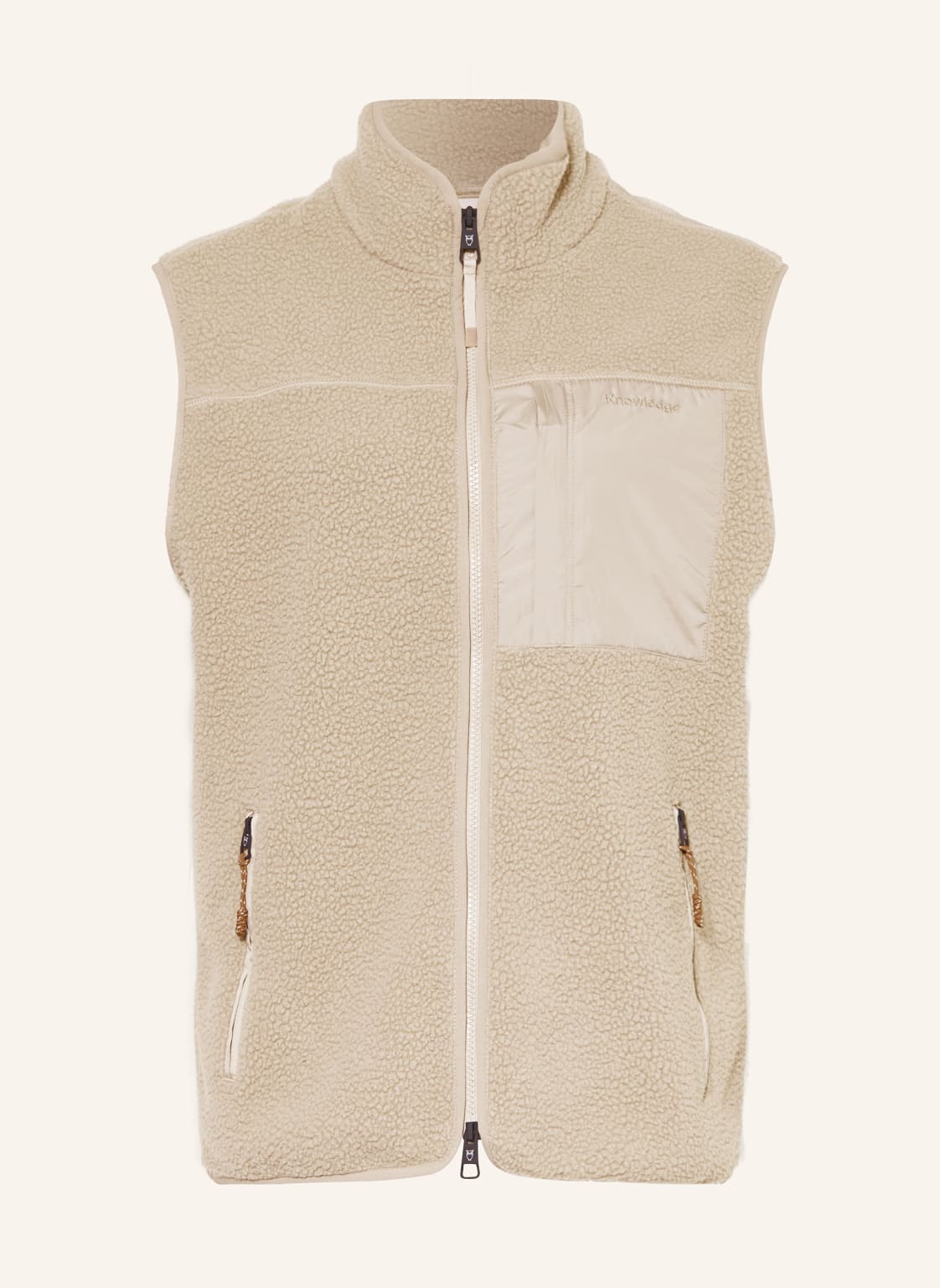 Knowledgecotton Apparel Fleeceweste beige von KnowledgeCotton Apparel