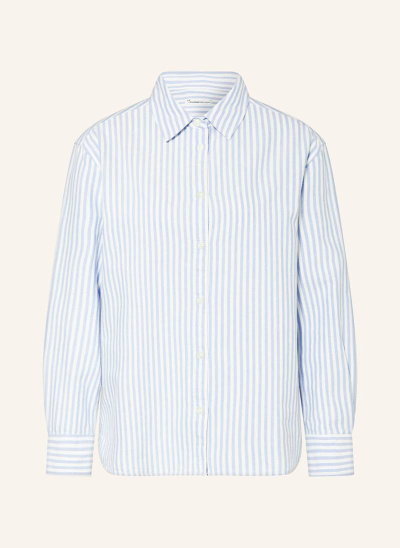 Knowledgecotton Apparel Hemdbluse blau von KnowledgeCotton Apparel