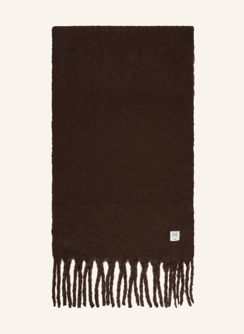 Knowledgecotton Apparel Schal braun von KnowledgeCotton Apparel