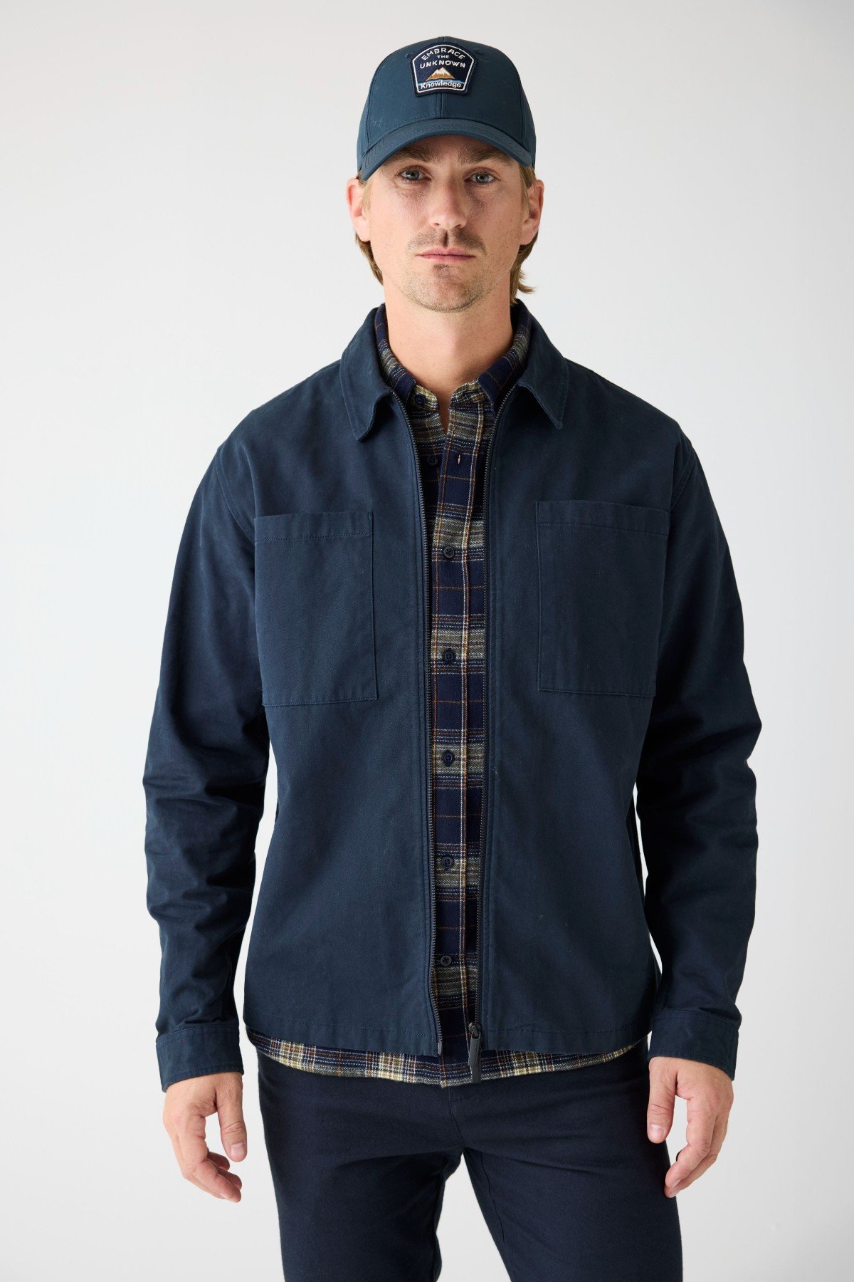 Overshirt Twill Blau Overshirt Twill Blau von KnowledgeCotton Apparel