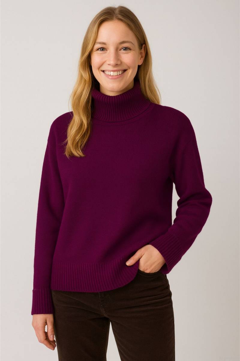 Strickpullover Crew Neck Rot von KnowledgeCotton Apparel