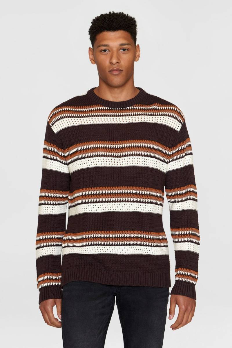 Strickpullover Handcrafted Braun von KnowledgeCotton Apparel