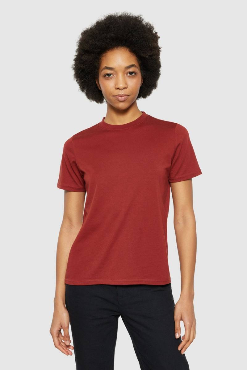 T-Shirt Basic Pima Rot von KnowledgeCotton Apparel