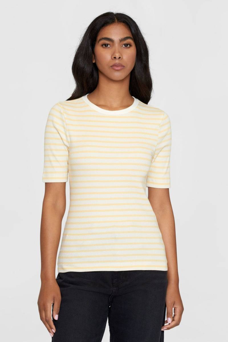 T-Shirt Rib Striped von KnowledgeCotton Apparel