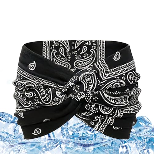 Boho Haarbänder Für Damen,Atmungsaktives Sport Haarband - Knotendesign Kopfschmuck fuer Casual Wear Fans Hochzeiten Musikfestivals Outdoor-Aktivitaeten Radfahren von Knowlife