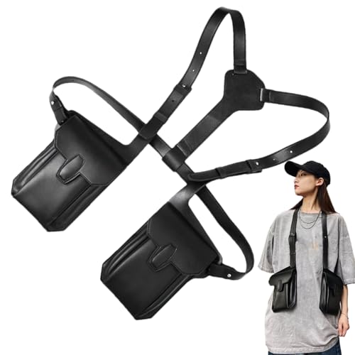 Diebstahlschutz Gurt für Herren - Achseltasche Herren Diebstahlschutz - Tragbare Handy-Hülle Mit Verstellbarem Gurt Für Kleingeld Schlüssel Kopfhörer Sonnenbrille Reisen & Pendeln von Knowlife