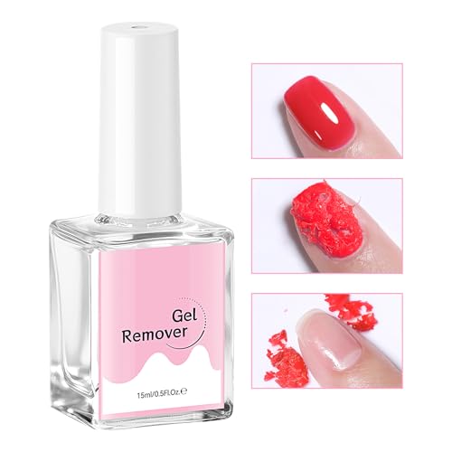 Gel Nagellackentferner, 15ml Nagellackentferner, Schnelle Und Sichere Abziehflüssigkeit Für Nagelstudio Zuhause Reisen Anfänger Und Mädchen von Knowlife