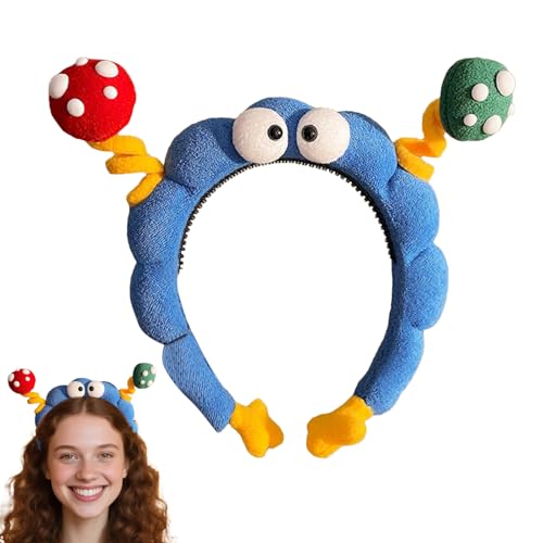 Gesichtswaschende Stirbband - Niedliche Kopfbedeckung | Elastische Haarbänder Mit Großem Augen Design Für Waschen Sommer Gym Sport Make-up Gesichtswaschende Stirbband - Niedliche Kopfbedeckung | Elastische Haarbänder Mit Großem Augen Design Für Waschen Sommer Gym Sport Make-up von Knowlife