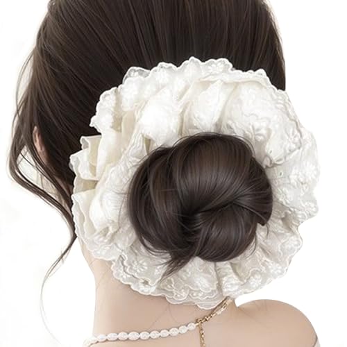 Haar Dutt Verlängerung Für Damen | Lockige Dutt Extensions Für Frauen - Elastischer Pferdeschwanzhalter Haarbänder Perücken für Veranstaltungen Haar Dutt Verlängerung Für Damen | Lockige Dutt Extensions Für Frauen - Elastischer Pferdeschwanzhalter Haarbänder Perücken für Veranstaltungen von Knowlife