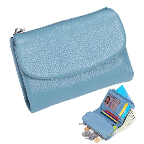 Kleine Damen Geldbörse | Kunstleder Münzbeutel Damen | Leichtes Slim Organizer für Reise Business Taschen mit Münzfach von Knowlife