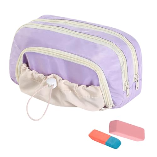 Knowlife Ästhetisches Federmäppchen - Schreibwaren Organizer Mit Zugband,Großes Wasserdichtes Organizer Für Schulbedarf Jugendliche Mädchen von Knowlife