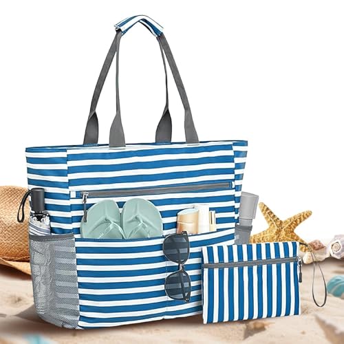 Knowlife Tasche, und Pool-Taschen wasserfest, Organizer Sanddicht Faltbare Tasche Mit Platz Für Urlaub Wasserflaschen Sonnenbrille Pool Frauen Ausflug Boot Reisen von Knowlife