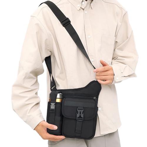 Knowlife Umhängetaschen Für Herren | Reise Umhängetasche Sporttasche - Wasserflaschenhalter Wasserdichte Tasche Für Outdoor Fitness Jugendliche Arbeit Camping Wandern Radfahren Reisen von Knowlife
