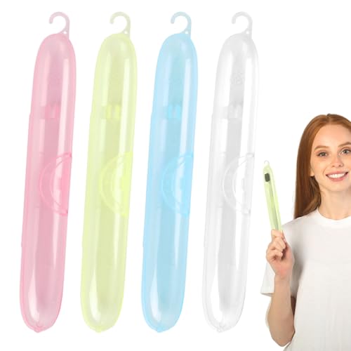 Knowlife Zahnbürsten-Etui Reise | 4er Set Reisezahnbürstenhüllen,Hygiene-Organizer Für Badezimmer, Geschäftsreisen, Outdoor & Urlaub Knowlife Zahnbürsten-Etui Reise | 4er Set Reisezahnbürstenhüllen,Hygiene-Organizer Für Badezimmer, Geschäftsreisen, Outdoor & Urlaub von Knowlife