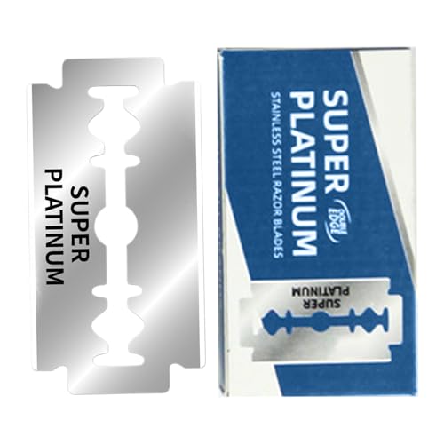 Rasierköpfe | 10 Stück Edelstahl Doppelkopf Rasierköpfe,Sicheres Manuelles Rasierzubehör Für Damen Herren Make-up Friseursalon Haushalt Reise von Knowlife