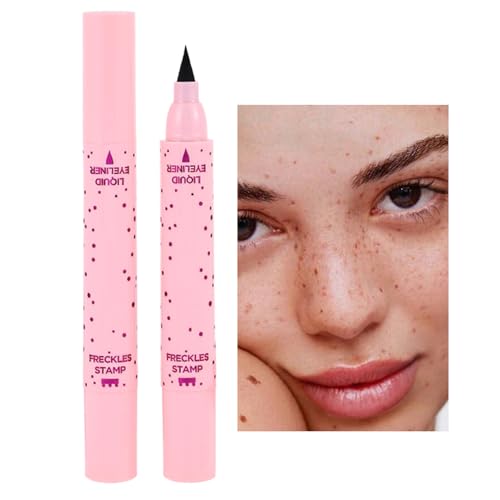 Sommersprossen Stift Für Mädchen Frauen, 2 In 1 Freckle Pen Eyeliner, Lebensechte Sommersprossen Make Up, Wasserdicht Langanhaltende Weiche Punkte Sopt Stift Für Natürliche Sunkisseds Make-up von Knowlife