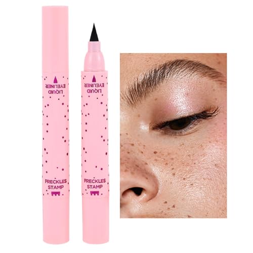 Sommersprossen Stift Für Mädchen Frauen, 2 In 1 Freckle Pen Eyeliner, Lebensechte Sommersprossen Make Up, Wasserdicht Langanhaltende Weiche Punkte Sopt Stift Für Natürliche Sunkisseds Make-up von Knowlife