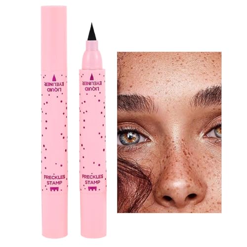 Sommersprossen Stift Für Mädchen Frauen, 2 In 1 Freckle Pen Eyeliner, Lebensechte Sommersprossen Make Up, Wasserdicht Langanhaltende Weiche Punkte Sopt Stift Für Natürliche Sunkisseds Make-up von Knowlife