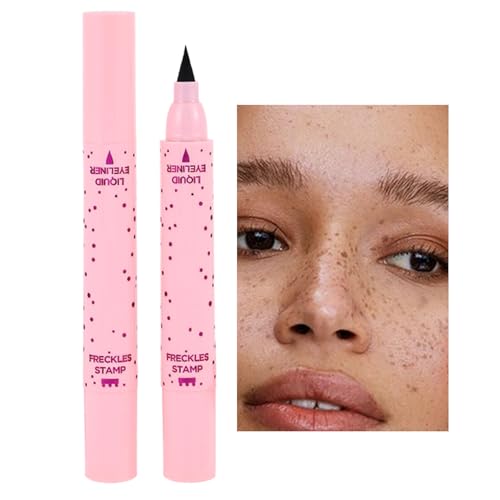 Sommersprossen Stift Für Mädchen Frauen, 2 In 1 Freckle Pen Eyeliner, Lebensechte Sommersprossen Make Up, Wasserdicht Langanhaltende Weiche Punkte Sopt Stift Für Natürliche Sunkisseds Make-up von Knowlife