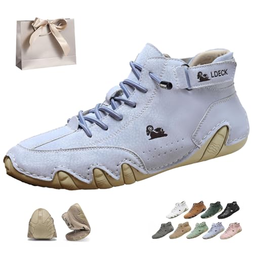 Knubbuf Alpaca Barfuss Schuhe, Vogldeck – Wasserdichte Und Atmungsaktive Orthopädische Schuhe, Mit Fußgewölbeunterstützung (Hellblau, Erwachsene, 41, Numerisch, EU Schuhgrößensystem, M) von Knubbuf