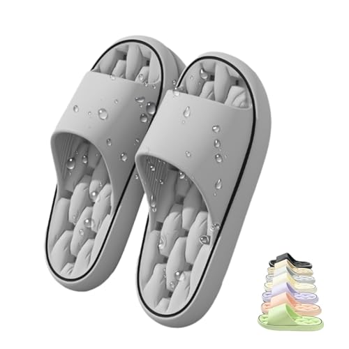Knubbuf Baumme Ergonomische, Ultraweiche, Schnelltrocknende Hausschuhe, Wolkenschuhe Damen, Orthopädische Hausschuhe (Grau, Erwachsene, 40, Numerisch (von/bis), EU Schuhgrößensystem, 41, M) von Knubbuf