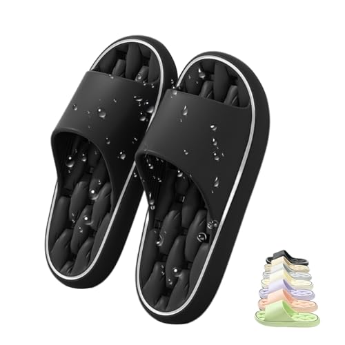 Knubbuf Baumme Ergonomische, Ultraweiche, Schnelltrocknende Hausschuhe, Wolkenschuhe Damen, Orthopädische Hausschuhe (Schwarz, Erwachsene, 42, Numerisch (von/bis), EU Schuhgrößensystem, 43, M) von Knubbuf