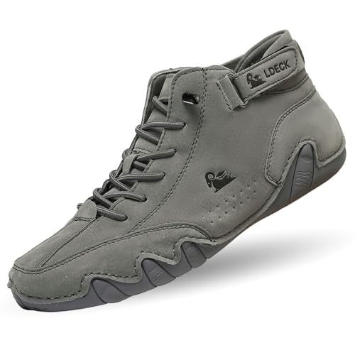 Knubbuf Mivoxa Schuhe Leder Herren, Barfuss Schuhe Damen, Barfuss Schuhes, BarfußSchuhe Herren, Leicht und Atmungsaktiv (Dunkelgrün, Erwachsene, 44, Numerisch, EU Schuhgrößensystem, M) von Knubbuf
