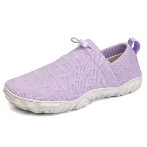 Knubbuf Velostep Schuh, VeloStep Reduziert Knieschmerzen und Schwellungen–Sanft und Effektiv Barfußschuhe–Zero Drop Sohle, rutschfeste/Leichte (Lila,40) von Knubbuf