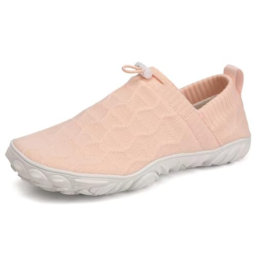 Knubbuf Velostep Schuh, VeloStep Reduziert Knieschmerzen und Schwellungen–Sanft und Effektiv Barfußschuhe–Zero Drop Sohle, rutschfeste/Leichte (Rosa,36) von Knubbuf