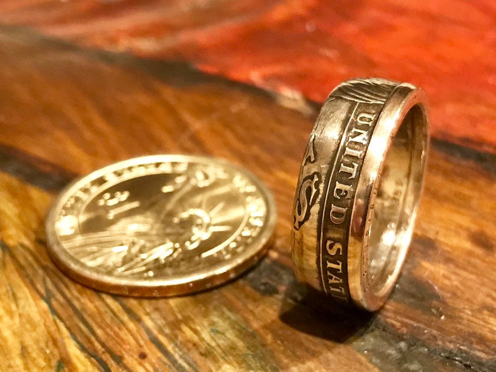 1 Dollar Präsidenten Münzenring von KnuckleheadChains
