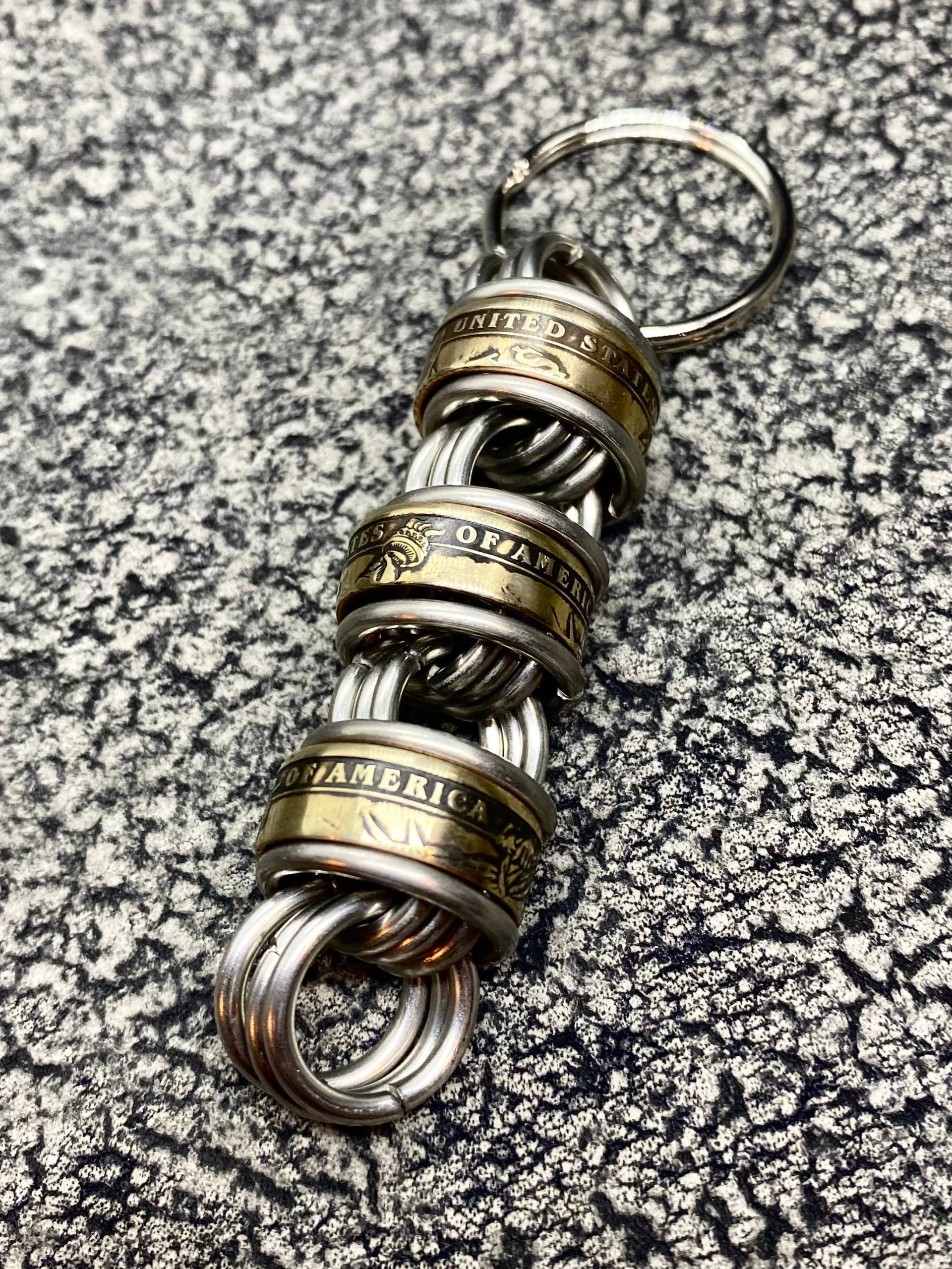 Goldener Us Dollar Schlüsselanhänger von KnuckleheadChains