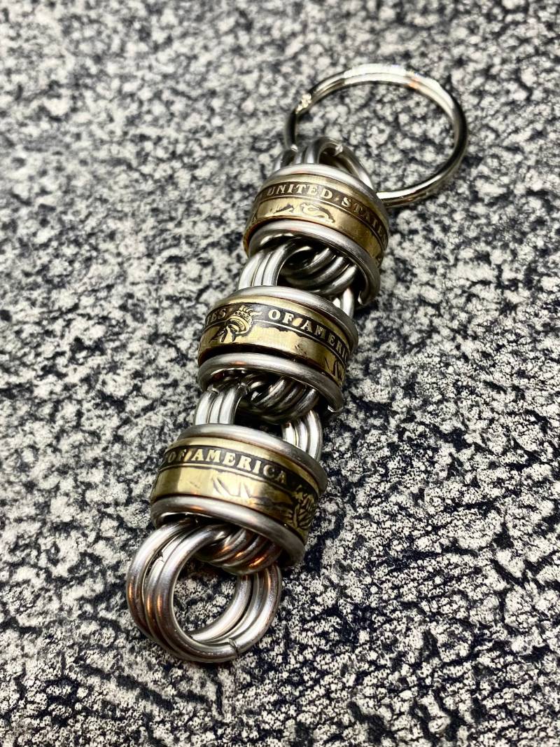 Goldener Us Dollar Schlüsselanhänger von KnuckleheadChains