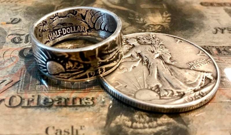Walking Liberty Half Dollar Münzring Walking Liberty Half Dollar Münzring von KnuckleheadChains