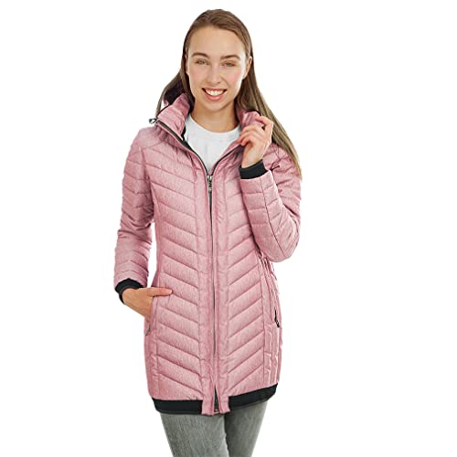 Knuffelwuff Damen Übergangsjacke - Leichte Jacke Brooklyn Größe: L / 40 Rot - Atmungsaktive Wasserabweisende Jacke für Outdoor, Wandern, Reisen, Gassi gehen von Knuffelwuff