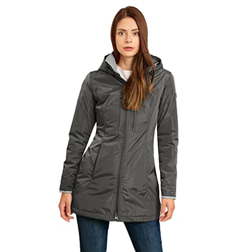 Knuffelwuff Damen Übergangsjacke - Leichte Jacke Fairfield Größe: M / 38 Khaki - Atmungsaktive wasserdichte Jacke mit extra vielen Taschen für Outdoor, Wandern, Reisen, Gassi gehen von Knuffelwuff