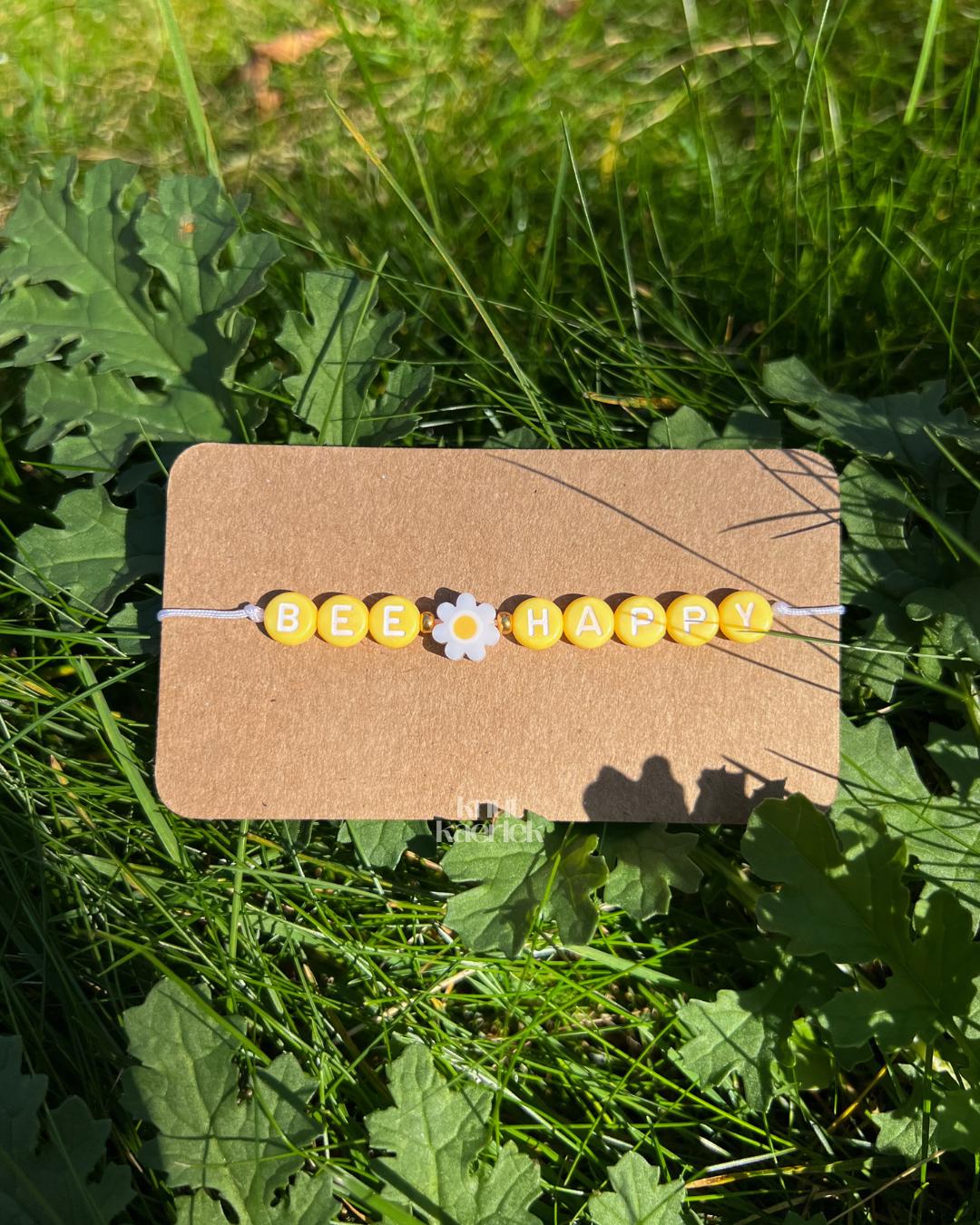 Bee Happy Armband Mit Gänseblümchen・blumen Bee Happy Armband Mit Gänseblümchen・blumen von Knutkaerlek