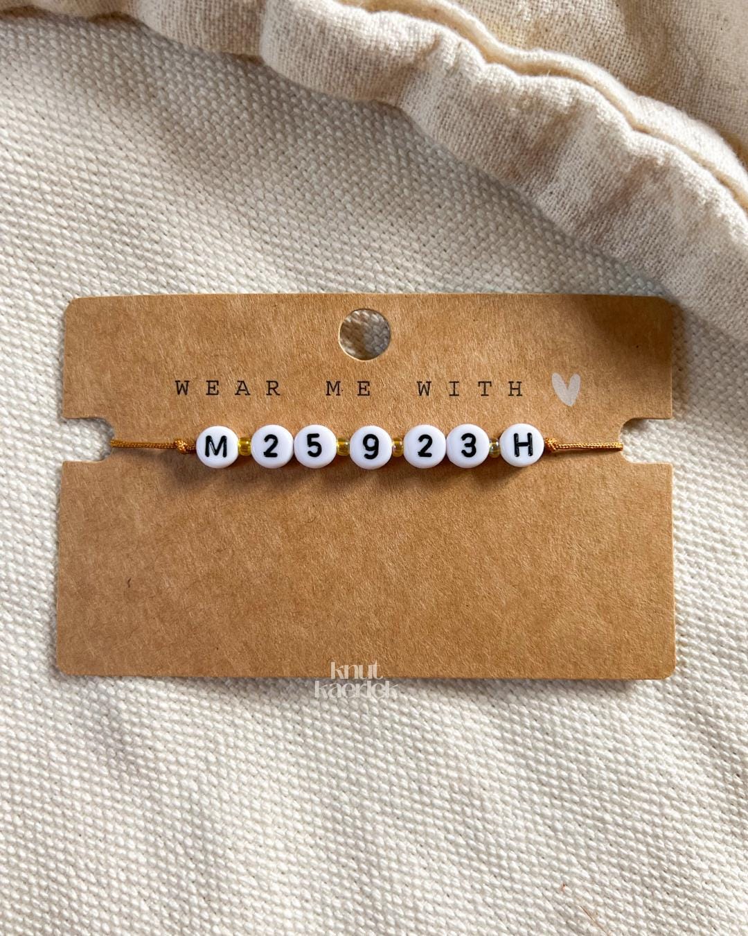 Personalisiertes Armband ・initialen Armband・datum Personalisiertes Armband ・initialen Armband・datum von Knutkaerlek