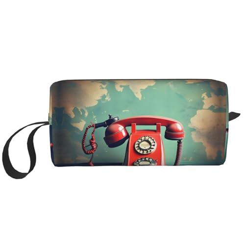 England UK Retro London Telefon Reise Kulturbeutel für Männer und Frauen Zubehör Organizer, kleine Münzgeldbörse, kleine Tasche, England UK Retro London Telefon, Einheitsgröße von KoNsev