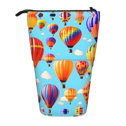 Heißluftballon-Druck-Teleskop-Bleistift-Beutel-Stift-Halter-Schreibwaren-Etui, Stand-Up einziehbare Transformator-Tasche von KoNsev