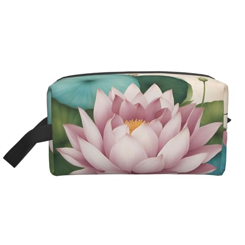 KoNsev Lotus Flower Namaste Reise-Kulturbeutel für Damen und Herren, Zubehör-Organizer, kleine Münzgeldbörse, kleine Tasche, Lotus Flower Namaste, Einheitsgröße von KoNsev