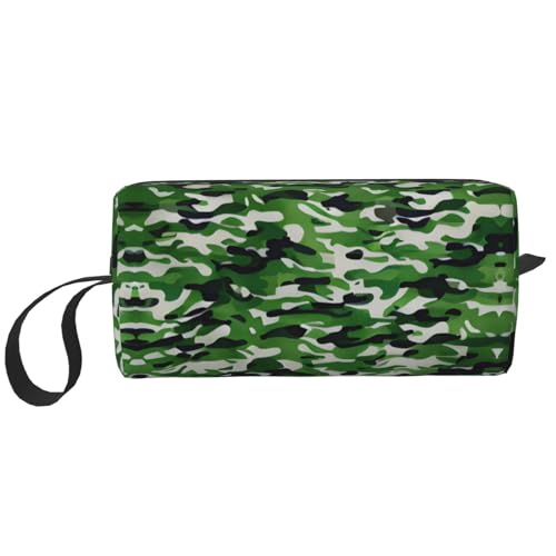 KoNsev Reise-Kulturbeutel für Damen und Herren, Grün, Camouflage, kleine Geldbörse, kleine Tasche, Grün, Camouflage, Einheitsgröße von KoNsev